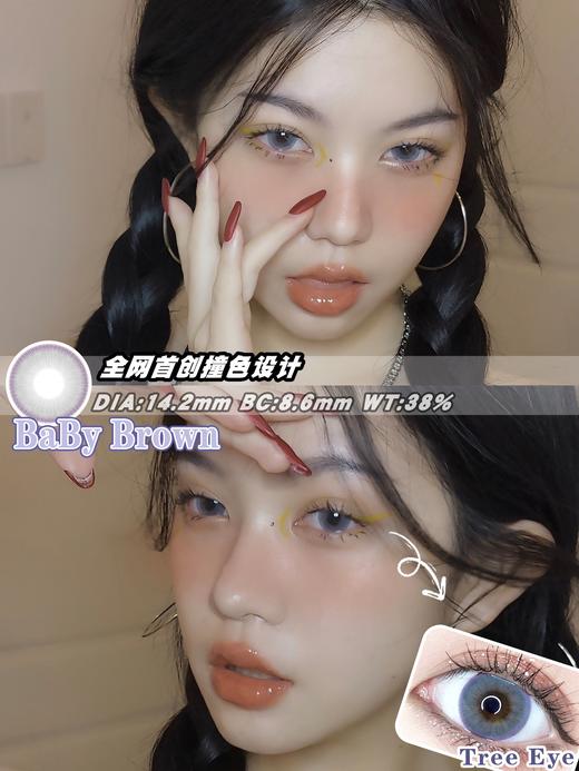 【小红书推荐款】 新生灰，年抛/直径14.2，168/一副，最高度数有1000 商品图14