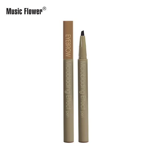 【美妆个护】Music Flower新款刀片形液体软毛雕刻眉笔不晕染速干易卸 商品图0