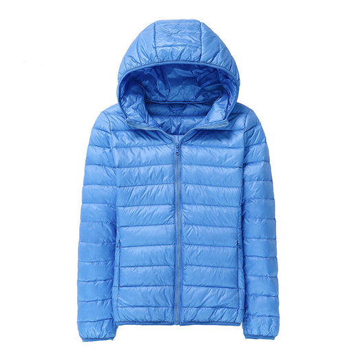 【羽绒服】秋冬女装女款大码韩版修身轻薄款羽绒服女式短款连帽外套 商品图3