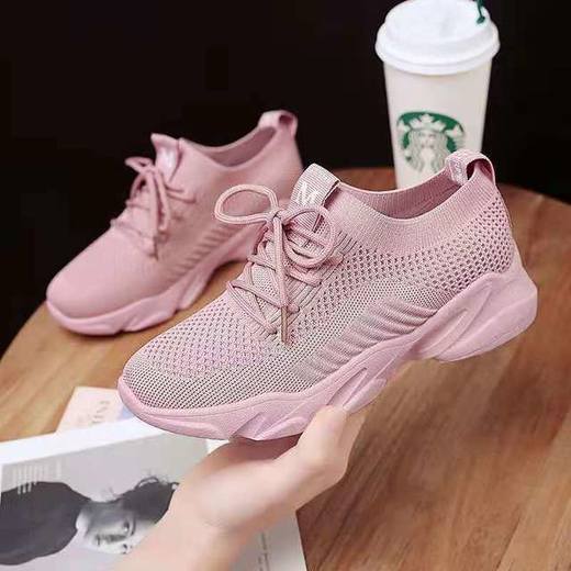 【服饰鞋包】ins超火运动鞋透气百搭网鞋女韩版潮流小白鞋休闲飞织跑步鞋板鞋 商品图1