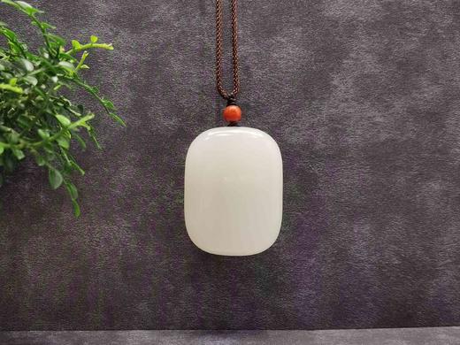 【御珠宫坊】羊脂白玉无事牌 商品图0