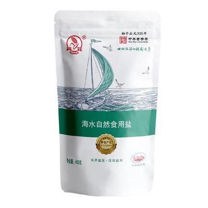 芦花海水自然食用盐400g 商品图0