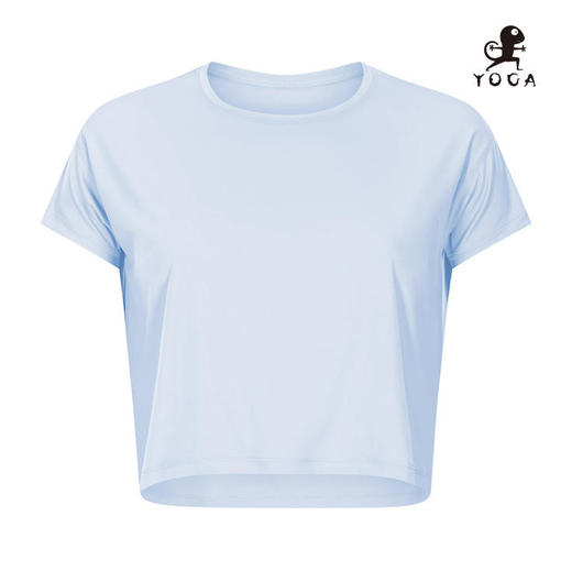 【七十二小时发货】壁虎瑜伽【2108SY064】高弹亲肤宽松短袖（无胸垫） 商品图9