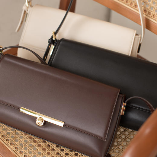 simpleretro包包女夏季新款可调节单肩包斜挎时尚法式复古手提包 商品图3