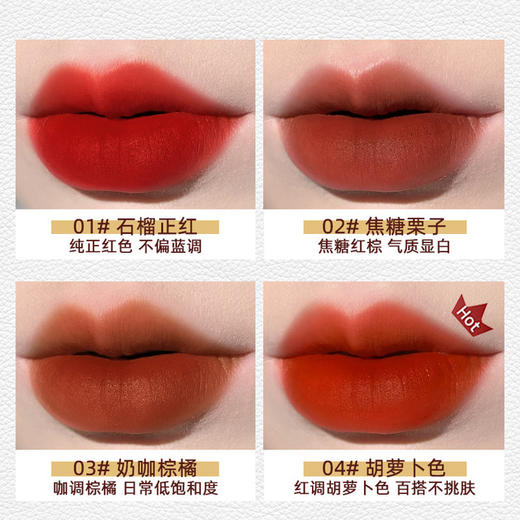 【美妆个护】PIPL小羊皮细管口红小众品牌防水防汗豆沙色奶茶色 商品图1