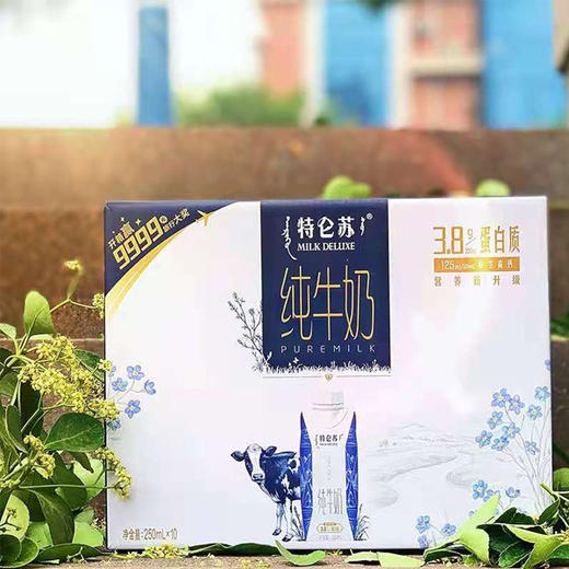 【45元/箱】蒙牛特伦苏有机纯牛奶250ml*10盒（0401159） 商品图0