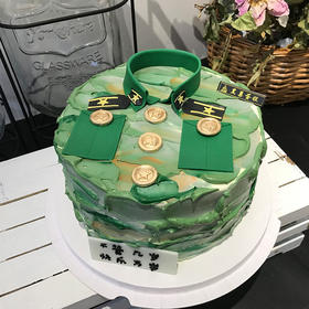 黑巢-军人梦生日蛋糕