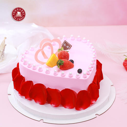 满心欢夕-七夕节日蛋糕心形甜蜜