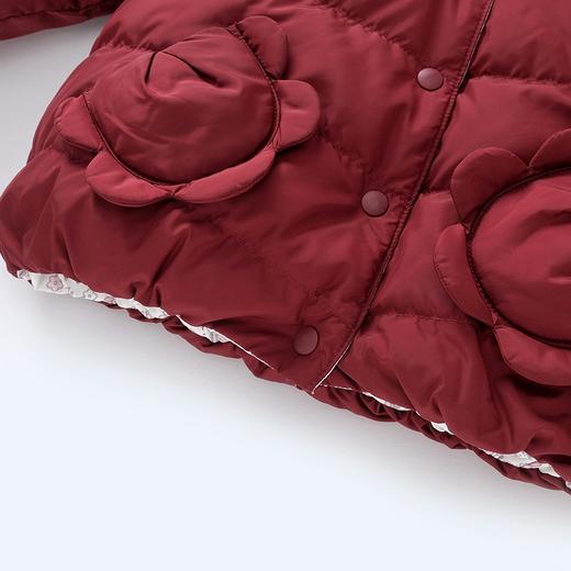 英氏-童衣类（冬）C9英羽短帽外套 英氏白 商品图2