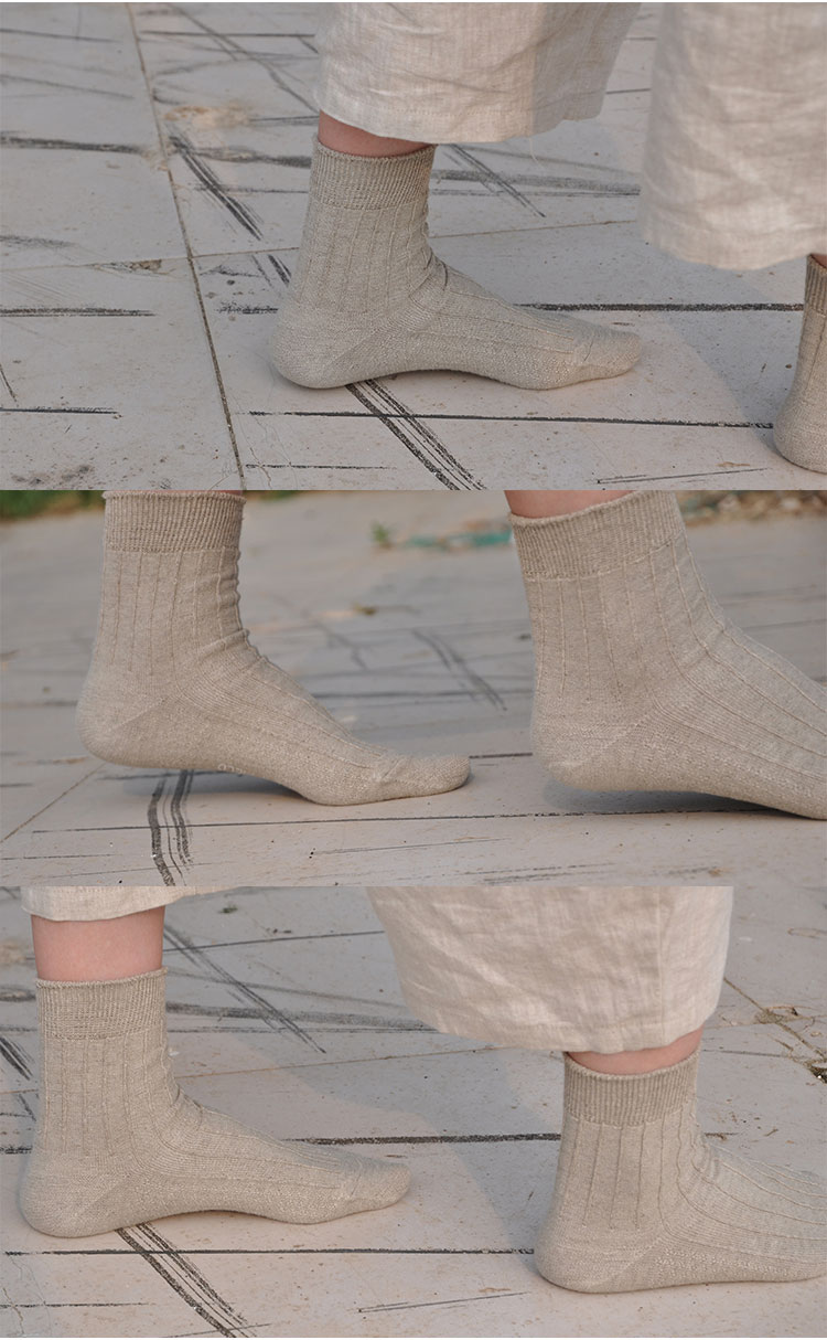 中筒大麻袜 | 女款麻本色 耕耘 麻 hempfield