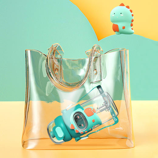 【儿童水杯】艾可思卡通塑料tritan吸管杯宝宝防摔大容量杯子 商品图2