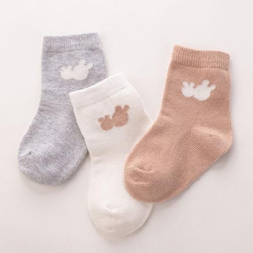 拉比-鞋袜类（春）D0抗菌短袜3双装玫瑰红 商品图2