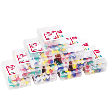 得力彩色工字钉0021盒装（35枚/盒） 商品图1