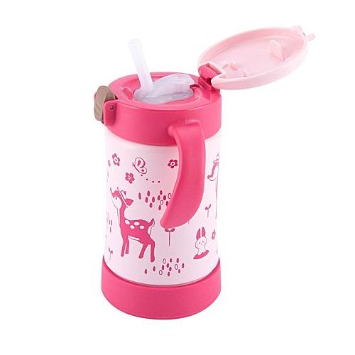 Richell利其尔儿童不锈钢保温杯带吸管 2019/2020款  300ml 商品图2