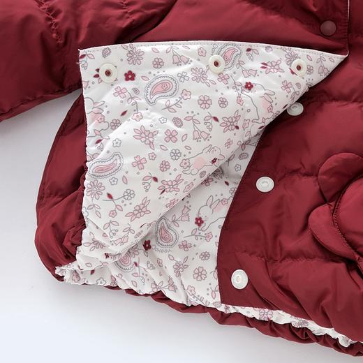 英氏-童衣类（冬）C9英羽短帽外套 英氏白 商品图3