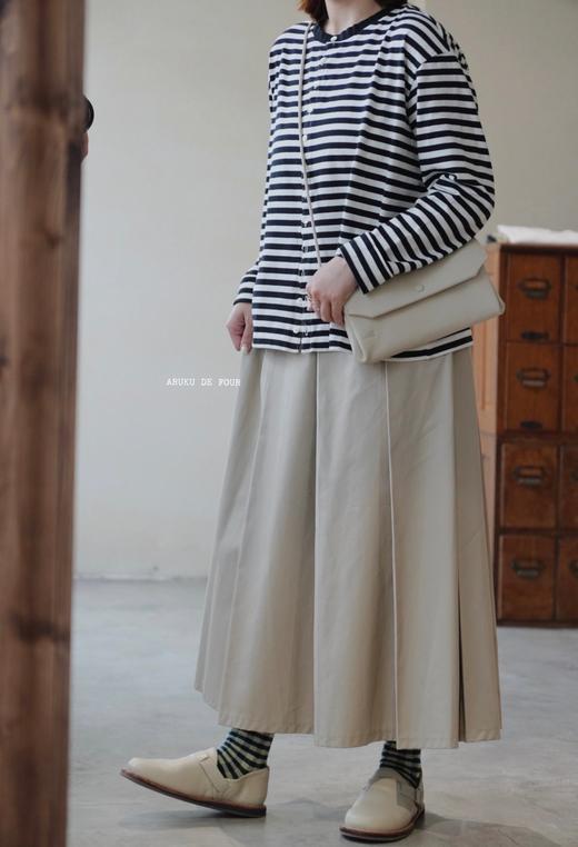 g卡其/黑色褶皱半裙 商品图8