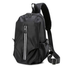 【服饰鞋包】时尚斜挎包大容量男士单肩包usb充电潮包休闲腰包胸包