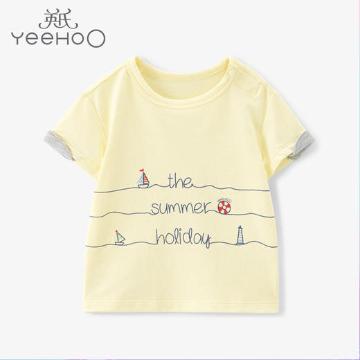 英氏-童衣类（夏）C9英针圆领短套衣 商品图0