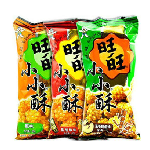 【9.9元3袋】旺旺小袋原味/葱香鸡肉味小小酥60g 商品图0