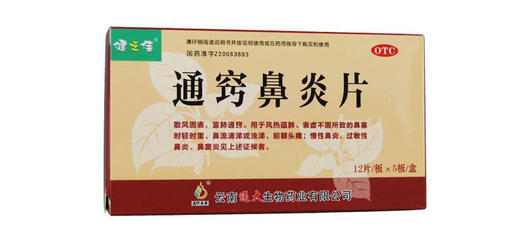 健之佳,通窍鼻炎片(薄膜衣)【0.32g*12片*5板】云南通大 商品图5