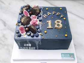 【方型男款蛋糕】