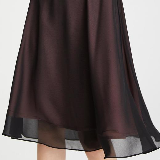 QF81F斯尔丽瑟俪2021年夏季上新撞色收腰烫钻A摆连衣裙 商品图4