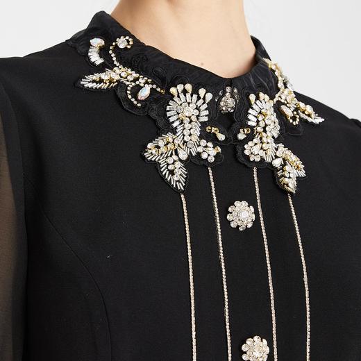 RF8A6斯尔丽瑟俪2021年夏季上新手工钉珠领衬衫式连衣裙 商品图3