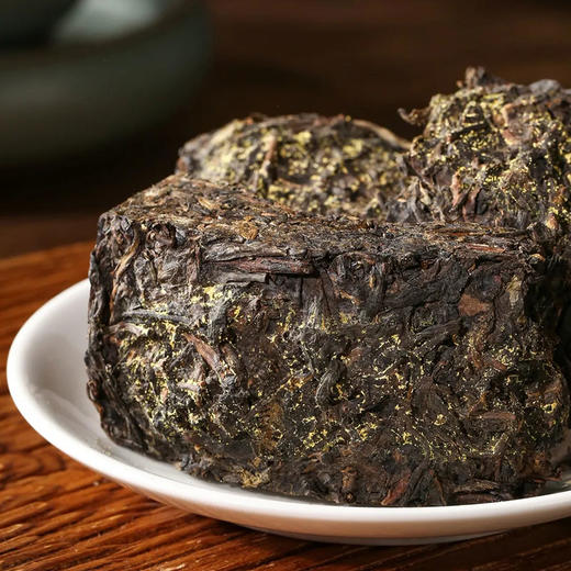 中粮-中茶（限量款）红苹果手筑茯茶金花茯砖茶版880克/盒/原产地直发 商品图3