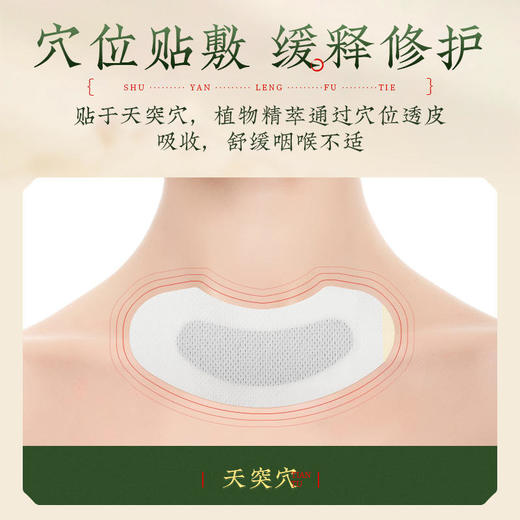 【买2送1。买3送2】御恒堂舒咽贴 中医配方化痰平喘舒缓咽喉  6贴/盒 商品图1