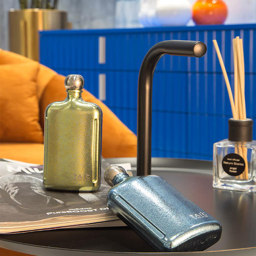 【TAIC 太可】纯钛小酒壶 随身迷你外带户外高档家用白酒壶便携式226ml 商品图0