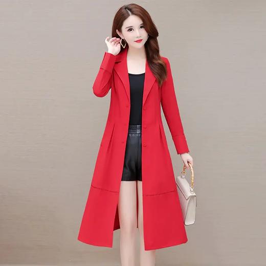 YWE-YX-H8810秋装新款修身收腰气质时尚长袖风衣外套 商品图3