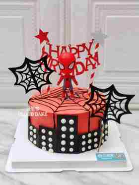 【蜘蛛侠主题蛋糕】