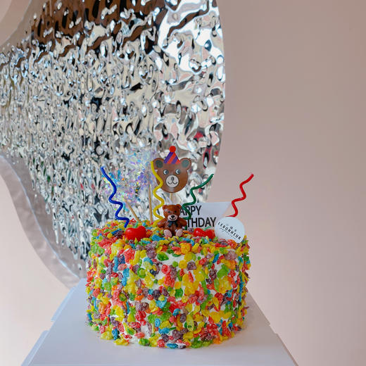 彩虹小熊 奶油蛋糕 商品图0