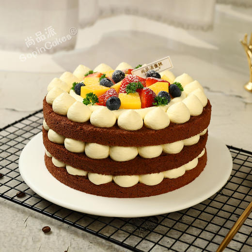 美之旋律-巧克力鲜果裸蛋糕【惠州】 商品图0