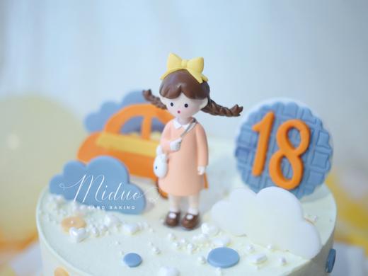 女孩款 成人礼可爱女孩 翻糖蝴蝶结 周岁蛋糕 商品图1