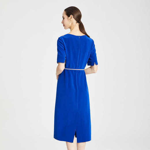 LB810斯尔丽瑟俪2021年夏季上新精致优雅女士烫钻礼服连衣裙 商品图3