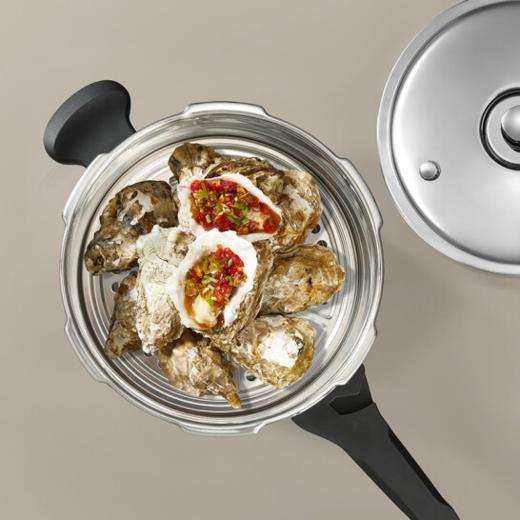 SUPOR苏泊尔 银河星不锈钢压力锅YS20E/22E24E/26E（蒸格）电磁炉通用复底 商品图2