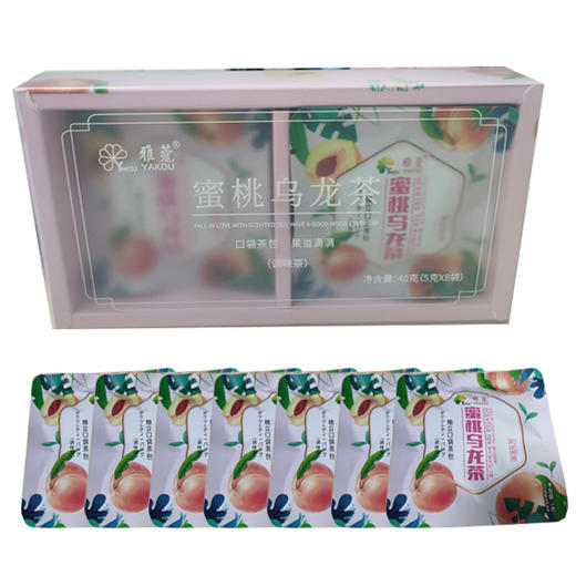 【11.5元/盒】雅蔻蜜桃乌龙茶5g*8袋（0302137） 商品图0