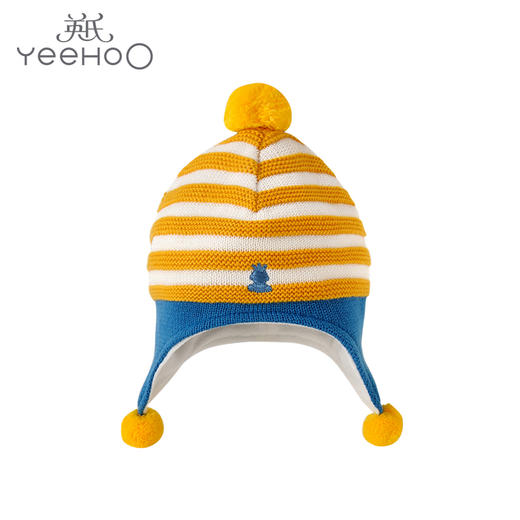 英氏-配饰类（秋）C9英毛圆帽金光黄 商品图1