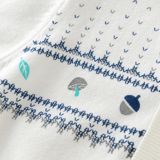 英氏-童衣类（秋）C9英毛短外套英氏白男 商品图1