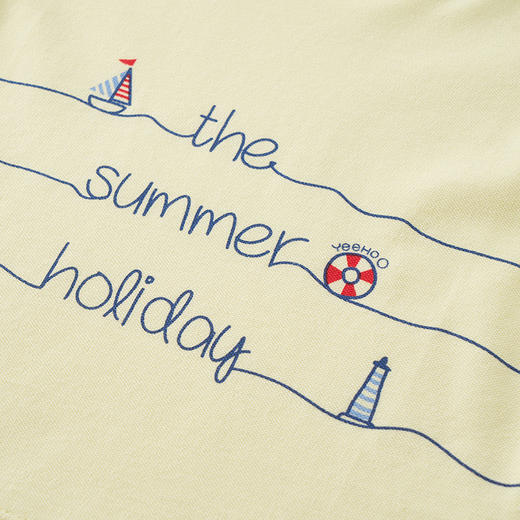 英氏-童衣类（夏）C9英针圆领短套衣 商品图3