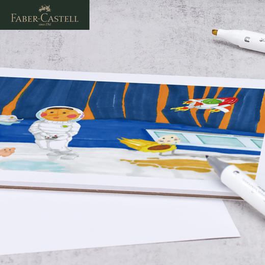 【福利购2024】a0德国辉柏嘉 红系列 马克笔专用手绘本 A4/A3 30p 商品图4