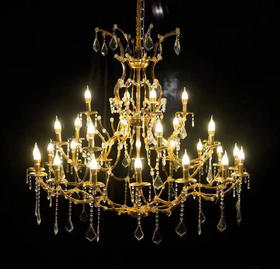 28头光芒四射水晶灯【运费自理】