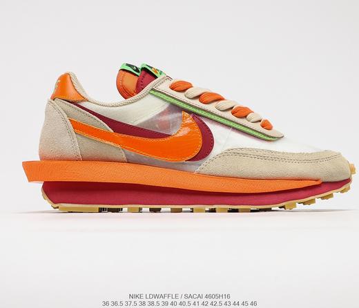 耐克CLOT x Sacai x Nike LDV Waffle Daybreak重叠设计前卫华夫变形休闲慢跑鞋DH1347-100 商品图0