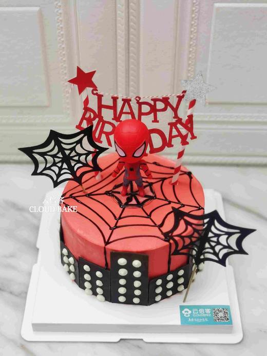 【蜘蛛侠主题蛋糕】 商品图1