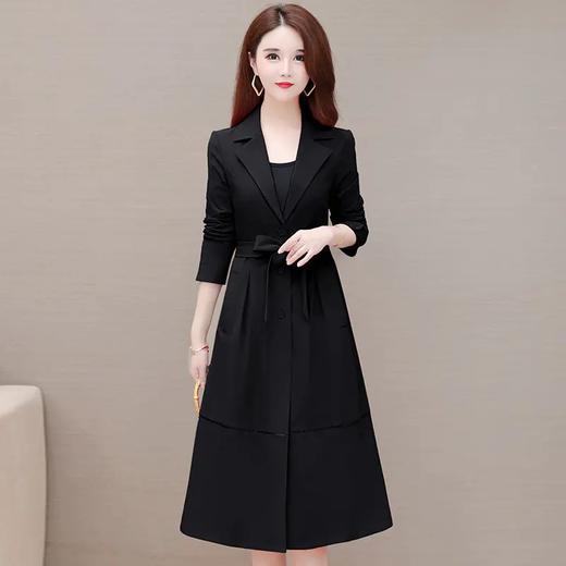 YWE-YX-H8810秋装新款修身收腰气质时尚长袖风衣外套 商品图5