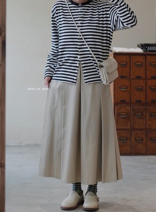 g卡其/黑色褶皱半裙 商品图6