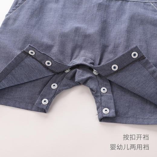 拉比-童衣类（夏）D0趣味假两件连体衣牛仔 商品图3