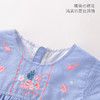 拉比-童衣类（夏）D0花语短袖连衣裙天蓝 商品缩略图1