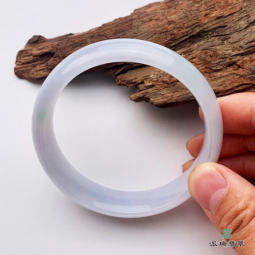 派瑞翡翠 翡翠手镯 糯种 淡紫色 商品图3